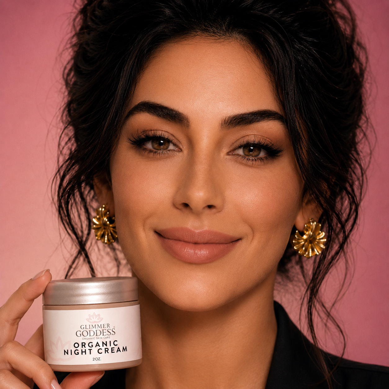 Organic Skin Renewal Night Face Cream - Hydrates & Lifts
